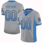 Drift Poeder Blauw-Zwart Grijs Mesh Aangepast Mode Jersey Voetbal Licht Drift Poeder Blauw-Zwart Grijs Mesh Aangepast Mode Jersey Voetbal Licht