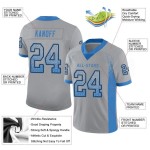 Drift Poeder Blauw-Zwart Grijs Mesh Aangepast Mode Jersey Voetbal Licht Drift Poeder Blauw-Zwart Grijs Mesh Aangepast Mode Jersey Voetbal Licht