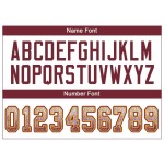 Drift Burgundy-Gold Jersey Voetbal Mesh Mode Wit Aangepast Drift Burgundy-Gold Jersey Voetbal Mesh Mode Wit Aangepast