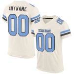 Mesh Grijs Licht Aangepast Jersey Authentieke Blauw-Steel Crème Voetbal Mesh Grijs Licht Aangepast Jersey Authentieke Blauw-Steel Crème Voetbal