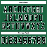 Voetbal Mesh Authentiek Zwart-Wit Kelly Custom Jersey Groen