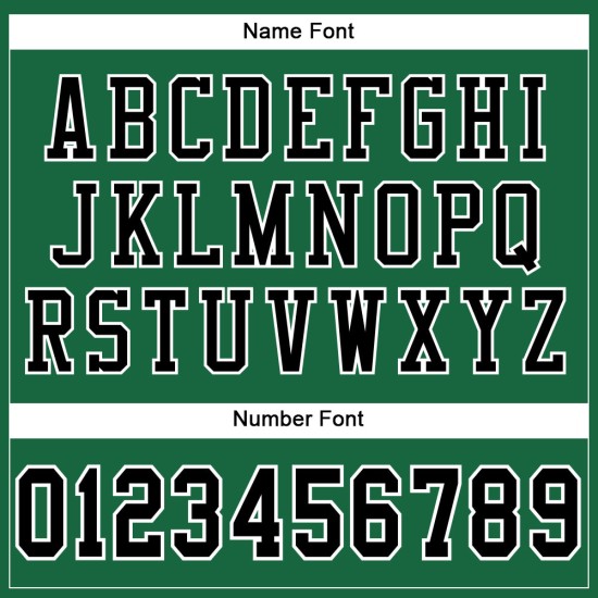 Voetbal Mesh Authentiek Zwart-Wit Kelly Custom Jersey Groen