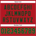 Groen Rood Mesh Authentiek Voetbalshirt Aangepast Groen-Neon Groen Rood Mesh Authentiek Voetbalshirt Aangepast Groen-Neon