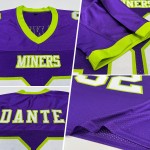 Authentiek Jersey Groen Paars Wit-Neon Custom Mesh Voetbal Authentiek Jersey Groen Paars Wit-Neon Custom Mesh Voetbal