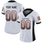 Fashion Drift Custom Wit Mesh Jersey Voetbal Zwart-Oranje Fashion Drift Custom Wit Mesh Jersey Voetbal Zwart-Oranje