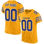 Custom Gold Mesh Jersey Royal-White Authentic Football Custom Gold Mesh Jersey Royal-White Authentic Football