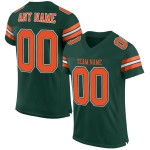 Jersey Green Custom Oranje-Wit Mesh Authentieke Voetbal Jersey Green Custom Oranje-Wit Mesh Authentieke Voetbal