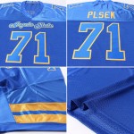 Royal-Gold Royal Custom Jersey Mesh Football Authentic