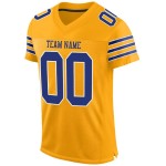 Custom Gold Mesh Jersey Royal-White Authentic Football Custom Gold Mesh Jersey Royal-White Authentic Football