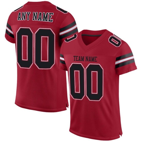 Voetbal Mesh Custom Authentiek Zwart-Wit Jersey Kardinaal Voetbal Mesh Custom Authentiek Zwart-Wit Jersey Kardinaal