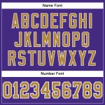Paars voetbal authentiek mesh oud aangepast shirt goud-wit Paars voetbal authentiek mesh oud aangepast shirt goud-wit
