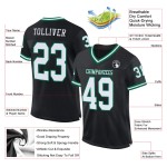 Voetbal Mesh Jersey Groen Throwback Wit-Kelly Custom Authentic Zwart