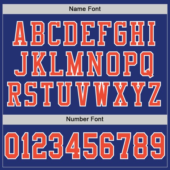 Jersey Football Custom Oranje-Wit Throwback Authentieke Royal Mesh Jersey Football Custom Oranje-Wit Throwback Authentieke Royal Mesh