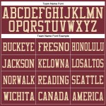 Jersey Mesh Burgundy Burgundy-Cream Football Custom Authentic Jersey Mesh Burgundy Burgundy-Cream Football Custom Authentic