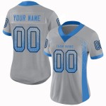 Drift Poeder Blauw-Zwart Grijs Mesh Aangepast Mode Jersey Voetbal Licht Drift Poeder Blauw-Zwart Grijs Mesh Aangepast Mode Jersey Voetbal Licht