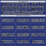 Jersey Mesh Custom Throwback Authentic Football Royal Zwart-Wit Jersey Mesh Custom Throwback Authentic Football Royal Zwart-Wit