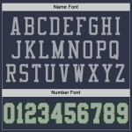 Throwback Authentieke Custom Green Mesh Football Navy Jersey Grijs-Neon
