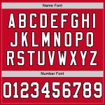Authentiek Jersey Wit-Zwart Mesh Throwback Rood Voetbal Aangepast Authentiek Jersey Wit-Zwart Mesh Throwback Rood Voetbal Aangepast