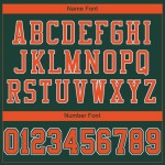 Jersey Green Custom Oranje-Wit Mesh Authentieke Voetbal Jersey Green Custom Oranje-Wit Mesh Authentieke Voetbal