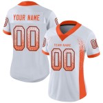 Drift Oranje-Marineblauw Voetbalshirt Mode Aangepast Wit Mesh Drift Oranje-Marineblauw Voetbalshirt Mode Aangepast Wit Mesh