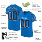 Custom Panther Blue Jersey Navy-Wit Mesh Football Authentiek Custom Panther Blue Jersey Navy-Wit Mesh Football Authentiek