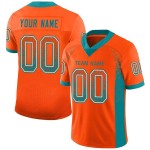 Drift Oranje Aqua-Wit Jersey Mode Voetbal Aangepast Mesh Drift Oranje Aqua-Wit Jersey Mode Voetbal Aangepast Mesh