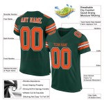 Jersey Green Custom Oranje-Wit Mesh Authentieke Voetbal Jersey Green Custom Oranje-Wit Mesh Authentieke Voetbal