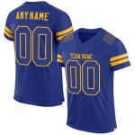 Royal-Gold Royal Custom Jersey Mesh Football Authentic