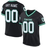 Voetbal Mesh Jersey Groen Throwback Wit-Kelly Custom Authentic Zwart