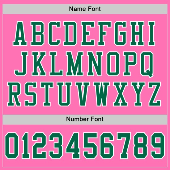 Kelly Groen-Wit Mesh Authentiek Roze Custom Voetbalshirt Kelly Groen-Wit Mesh Authentiek Roze Custom Voetbalshirt