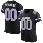 Jersey Authentieke Grijs-Paars Zwart Mesh Voetbal Aangepast Jersey Authentieke Grijs-Paars Zwart Mesh Voetbal Aangepast