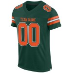 Jersey Green Custom Oranje-Wit Mesh Authentieke Voetbal Jersey Green Custom Oranje-Wit Mesh Authentieke Voetbal