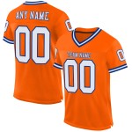 Oranje voetbal wit-koninklijk mesh throwback shirt op maat authentiek Oranje voetbal wit-koninklijk mesh throwback shirt op maat authentiek