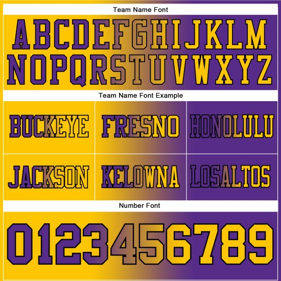 Op maat gemaakt authentiek geel-zwart voetbal mesh mode-shirt met paarse kleurovergang Op maat gemaakt authentiek geel-zwart voetbal mesh mode-shirt met paarse kleurovergang