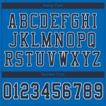 Custom Panther Blue Jersey Navy-Wit Mesh Football Authentiek Custom Panther Blue Jersey Navy-Wit Mesh Football Authentiek