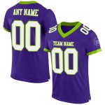 Authentiek Jersey Groen Paars Wit-Neon Custom Mesh Voetbal Authentiek Jersey Groen Paars Wit-Neon Custom Mesh Voetbal