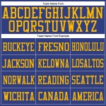 Royal-Gold Royal Custom Jersey Mesh Football Authentic
