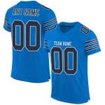 Custom Panther Blue Jersey Navy-Wit Mesh Football Authentiek Custom Panther Blue Jersey Navy-Wit Mesh Football Authentiek