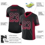 Drift Jersey Zwart Mesh Fashion Custom Football Cardinal-Wit