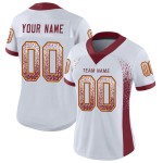 Drift Burgundy-Gold Jersey Voetbal Mesh Mode Wit Aangepast Drift Burgundy-Gold Jersey Voetbal Mesh Mode Wit Aangepast