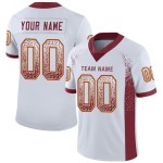 Drift Burgundy-Gold Jersey Voetbal Mesh Mode Wit Aangepast Drift Burgundy-Gold Jersey Voetbal Mesh Mode Wit Aangepast