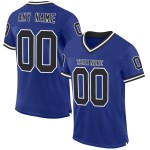 Jersey Mesh Custom Throwback Authentic Football Royal Zwart-Wit Jersey Mesh Custom Throwback Authentic Football Royal Zwart-Wit